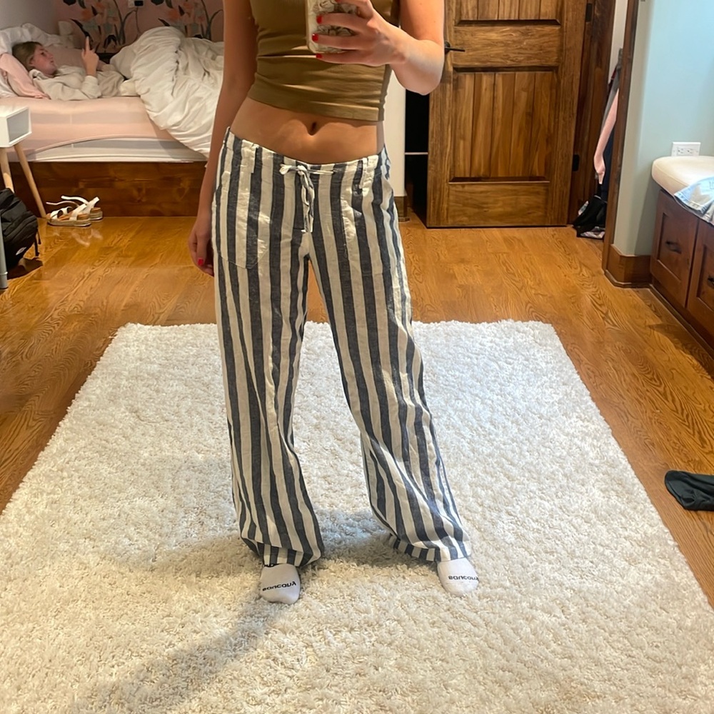 Pinstripe pants